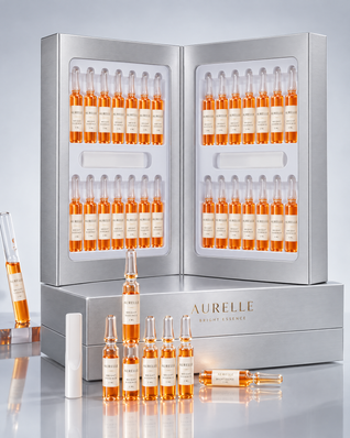 Aurelle Bright Essence – 28-dagars ampullkur med astaxanthin