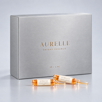 Aurelle Bright Essence – 28-dagars ampullkur med astaxanthin
