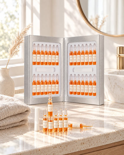 Aurelle Bright Essence – 28-dagars ampullkur med astaxanthin